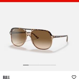 Ray-Ban RB2198 Bill  in Polished Havana on Transparent Brown Frame